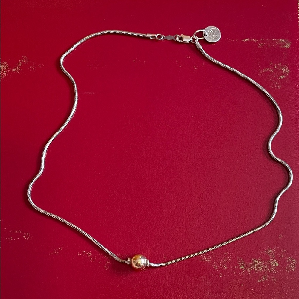 Cape cod necklace with gold ball